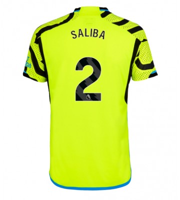 Arsenal William Saliba #2 Replika Udebanetrøje 2023-24 Kortærmet